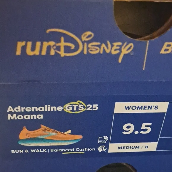 NEW, Brooks, Adrenaline GTS 25, RunDisney, Moana, Size 9.5 Medium (B) Limited Ed - Picture 6 of 10